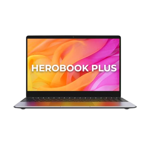 Chuwi HeroBook Plus 15.6″ FHD Laptop, Intel Celeron N4020 Dual Core Processor Upto 2.80GHz, 8GB RAM, 256GB SSD, Intel UHD Graphics, Windows 11,WiFi 6,Webcam,BT 5.2,HDMI Port,38Wh, 1.74kg (Iron Gray)